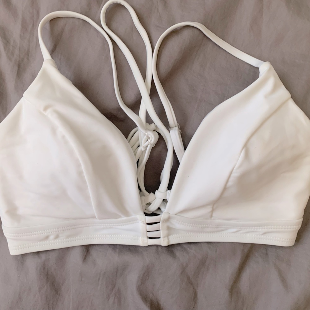 White bikini top